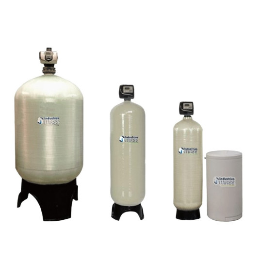 MODELO 81341-65 MASSTERCAL SF 120 1.25” TANQUE DE FIBRA DE VIDRIO CON VÁLVULA CLACK DIGITAL CON MEDIDOR DE VOLUMEN