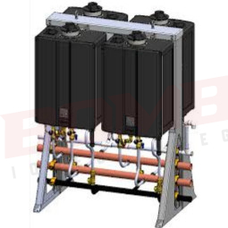 MODELO 1129-349 RINNAI CALENTADOR RACK TYPE-RS04 EXTERIOR EN PISO, 4 UNIDADES GAS LP (TRS04CUELP)