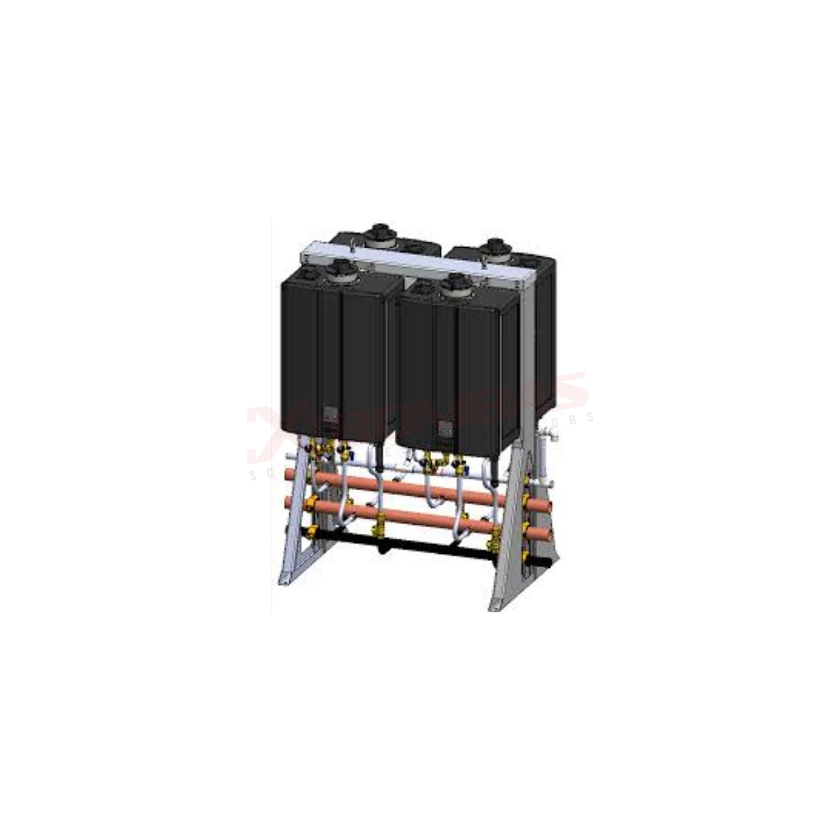 MODELO 1129-349 RINNAI CALENTADOR RACK TYPE-RS04 EXTERIOR EN PISO, 4 ...