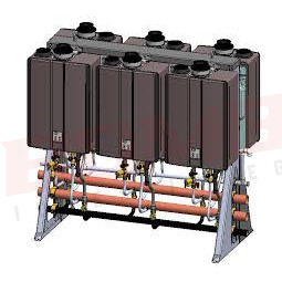 MODELO 1129-354 RINNAI CALENTADOR RACK TYPE-RS06 INTERIOR EN PISO, 6 UNIDADES GAS NA (TRS06CUIN)