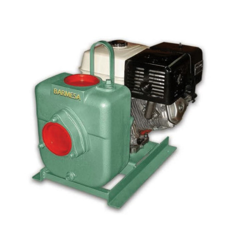 MODELO 27M-GX390 CON RUEDAS DE FIERRO BARNES AUTOCEBANTE MOTOR A GASOLINA HONDA