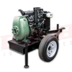 MODELO 40MD-3TNV88 CON RUEDAS NEUMÁTICAS BARNES BOMBA AUTOCEBANTE MOTOR A DIÉSEL YANMAR