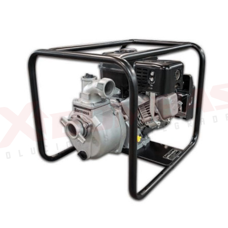 MODELO AL8M-T160 / 70140201 EN BASE DE ACERO SIN RUEDAS BARNES BOMBA AUTOCEBANTE MOTOR A GASOLINA TEK-PRO