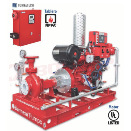 MODELO EH80-50-250/HE490-52 BARNES EQUIPOS CONTRAINCENDIO SERIE ECI-UL
