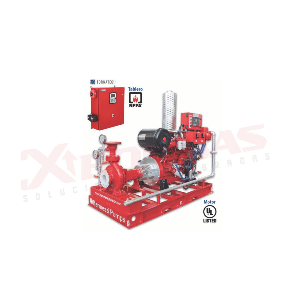 MODELO EH80-50-250/HE490-52 BARNES EQUIPOS CONTRAINCENDIO SERIE ECI-UL