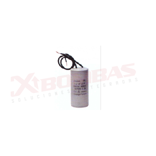 0726 F&Q CBB60/C/125uf/250V CAPACITOR CONTINUO Y ARRANQUE, REDONDO CON CABLE