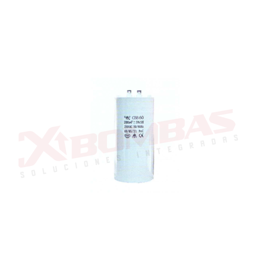 0811 F&Q CBB60/T/30uf/250V CAPACITOR CONTINUO Y ARRANQUE, REDONDO CON TERMINAL