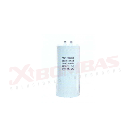 0811 F&Q CBB60/T/30uf/250V CAPACITOR CONTINUO Y ARRANQUE, REDONDO CON TERMINAL