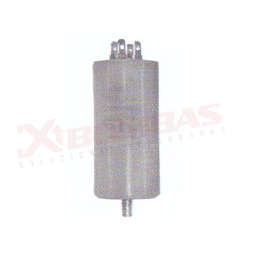 0887 F&Q CBB60/TT/100uf/250V CAPACITOR CONTINUO Y ARRANQUE, REDONDO CON TERMINAL Y TORNILLO