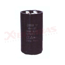 0895 F&Q CBB60A/T/45uf/230V CAPACITOR USO NORMAL Y DE TRABAJO REDONDO CON TERMINAL PARA MOTORES NACIONALES