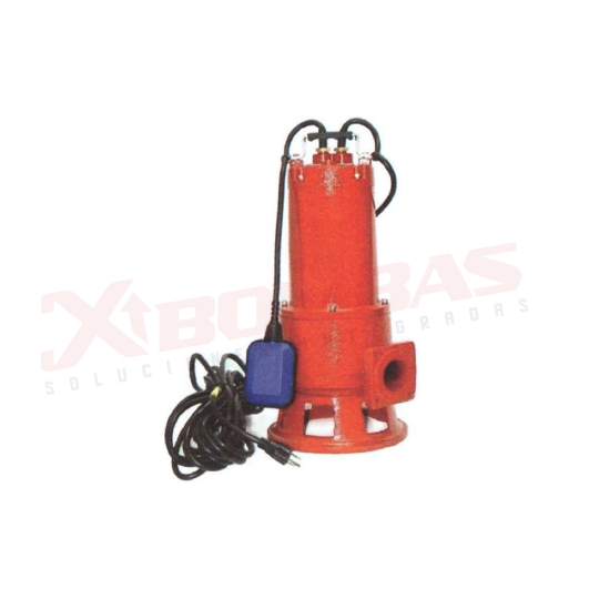 1232 F&Q WQd10-7-0.75QG BOMBA SUMERGIBLE TIPO TRITURADORA 1HP