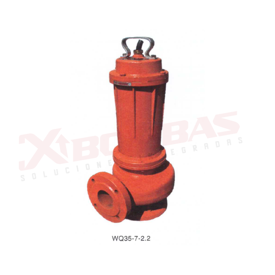 1236 F&Q WQ9-22-2.2 BOMBA SUMERGIBLE AGUA SUCIA 3HP 3FASES