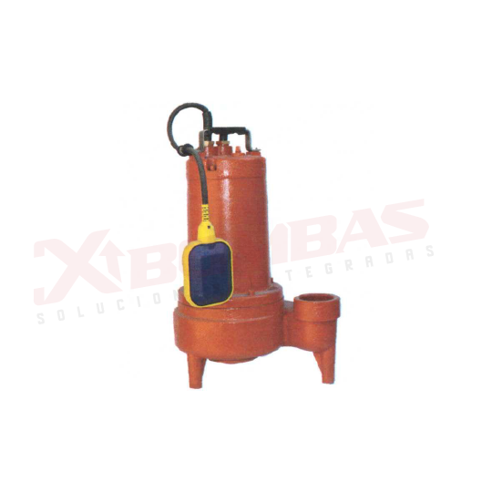 1246 F&Q 50WQP0.75-4P BOMBA SUMERGIBLE LÍNEA AMERICANA AGUA SUCIA 1HP, 1 FASE 127 VOLTS.