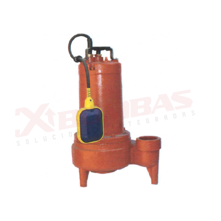 1246 F&Q 50WQP0.75-4P BOMBA SUMERGIBLE LÍNEA AMERICANA AGUA SUCIA 1HP, 1 FASE 127 VOLTS.