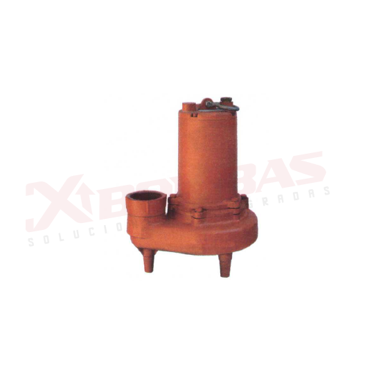 1254 F&Q 80WQ1.5-4P BOMBA SUMERGIBLE DOS ASPAS LÍNEA AMERICANA AGUA SUCIA 2HP 2 FASES 220 VOLTS.