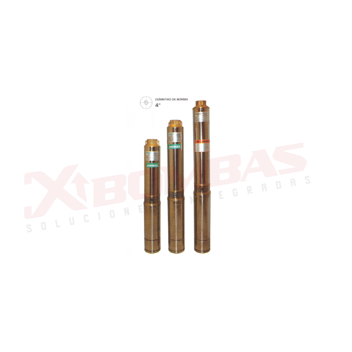 2381 F&Q 4SGm4/5-A BOMBA SUMERGIBLE TIPO LAPICERO PARA AGUA LIMPIA