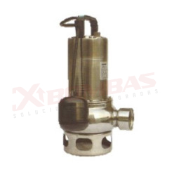 2473 F&Q WSD75/35 BOMBA SUMERGIBLE LÍNEA ACERO INOXIDABLE AGUA LIMPIA Y TURBIA SIN SÓLIDOS