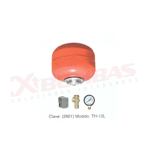 2601 F&Q TH-12L TANQUE VERTICAL CON MEMBRANA INTERCAMBIABLE