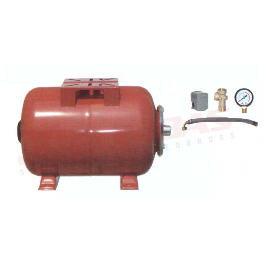 2621 F&Q TO-24L TANQUE HIDRONEUMÁTICO HORIZONTAL MEMBRANA INTERCAMBIABLE 21L