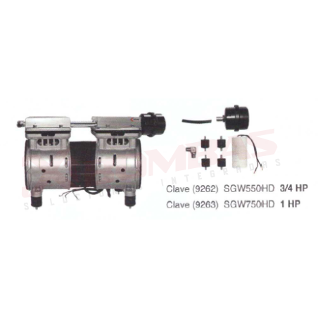 9262 F&Q SGW550HD COMPRESOR DE AIRE LIBRE DE ACEITE