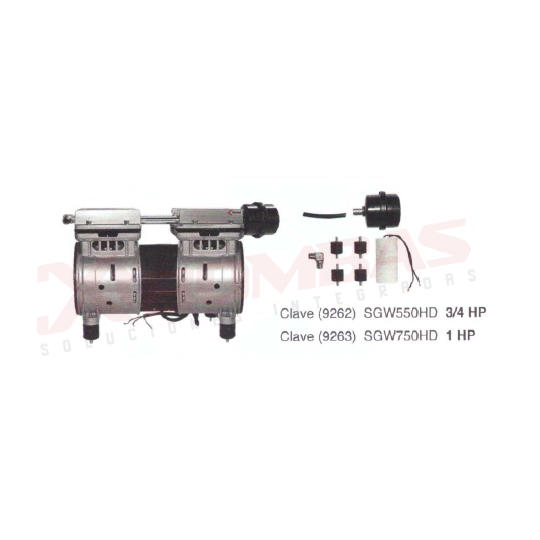 9263 F&Q SGW750HD COMPRESOR DE AIRE LIBRE DE ACEITE