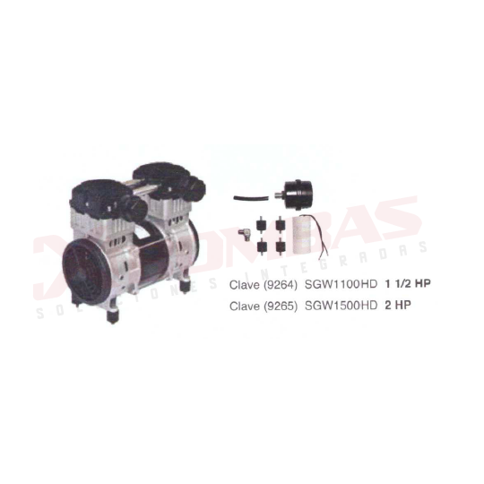9264 F&Q SGW1100HD COMPRESOR DE AIRE LIBRE DE ACEITE