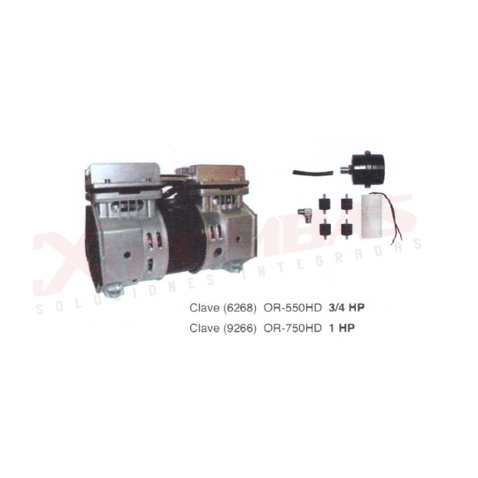 9266 F&Q OR-750HD COMPRESOR DE AIRE LIBRE DE ACEITE