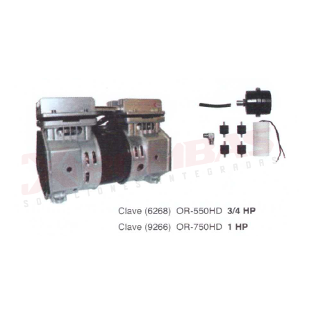 9266 F&Q OR-750HD COMPRESOR DE AIRE LIBRE DE ACEITE
