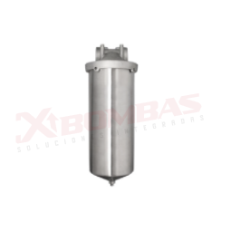 HF4510SS-10, WATER TEC, HYDROSCIENTIFIC SERIE HF45SS - PORTAFILTRO 10" Y 20" ACERO INOXIDABLE