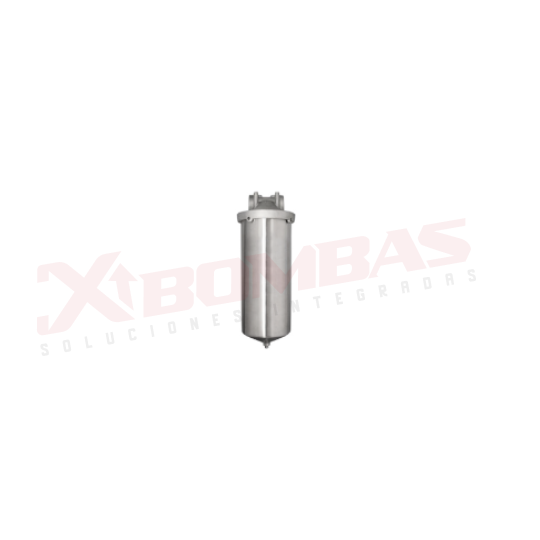 HF4510SS-10, WATER TEC, HYDROSCIENTIFIC SERIE HF45SS - PORTAFILTRO 10" Y 20" ACERO INOXIDABLE