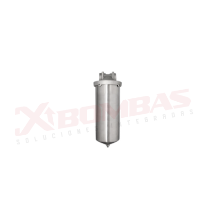 HF4510SS-10, WATER TEC, HYDROSCIENTIFIC SERIE HF45SS - PORTAFILTRO 10" Y 20" ACERO INOXIDABLE