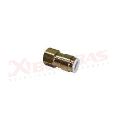 REFACCIÓN HDF-BF0606, WATER TEC, CONECTOR HEMBRA - BRONCE