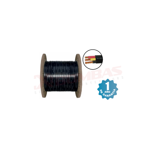 CABLE3X4A, VDE, CABLE PLANO SUMERGIBLE