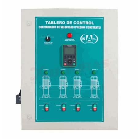 TASA4 7.53230VV, VDE, TABLERO CUADRUPLEX ALTERNADOR-SIMULTANEADOR CON VARIADOR DE FRECUENCIA