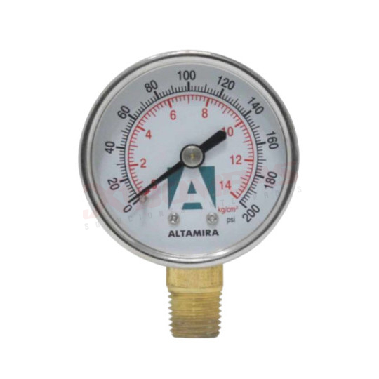 MAN0-200G, VDE, MANÓMETRO CON GLICERINA