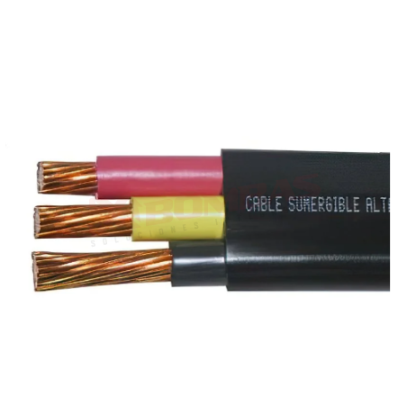 CABLE3X2/0, VDE, CABLE PLANO SUMERGIBLE