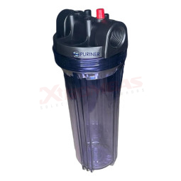 REFACCIÓN 43N-2570 MASSTERCAL PORTAFILTRO HYDRONIX 2.5"X10" TRANSPARENTE/NEGRO 3/4" NPT PR