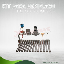 REFACCIÓN 35F-2013 MASSTERCAL KIT PARA REEMPLAZO BANCO QUEMADORES LC Y AFJ 2400 CON VALVULA 1 1/4"