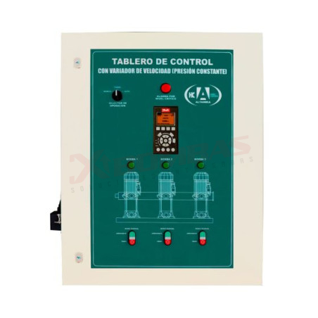 TASA3 7.53220VV, VDE, TABLERO TRIPLEX ALTERNADOR-SIMULTANEADOR PARA SISTEMA CÁRCAMO