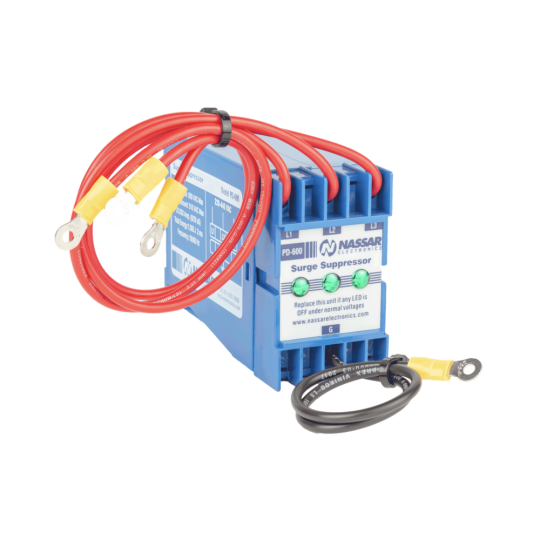 MODELO PD-300 NASSAR SUPRESOR-3 PROTECCIÓN CONTRA DESCARGAS MONOFÁSICO CON INDICADORES PARA 120/220 V