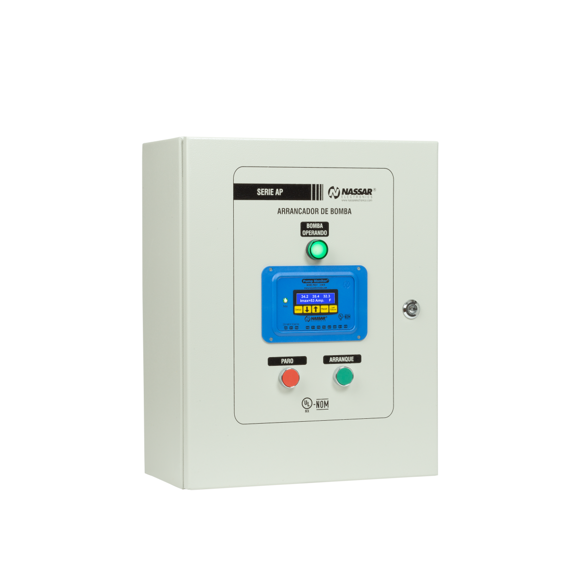 MODELO AP-07-220 NASSAR ARRANCADOR A PLENO VOLTAJE CON PUMP MONITOR INTEGRADO SERIE AP