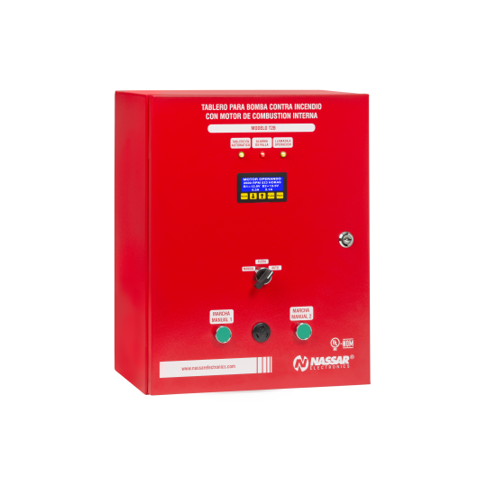 MODELO T2B-12 NASSAR TABLERO PARA BOMBAS CONTRA INCENDIO DE COMBUSTIÓN INTERNA