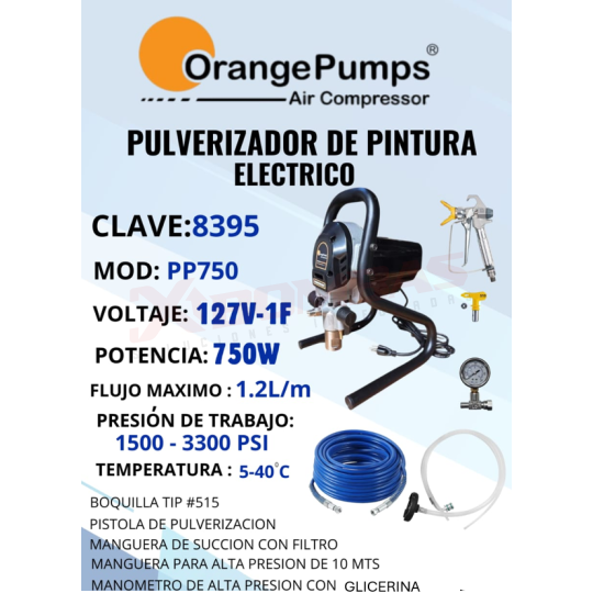 8395 F&Q PP750 PULVERIZADOR 750W (127V-60HZ-1F)