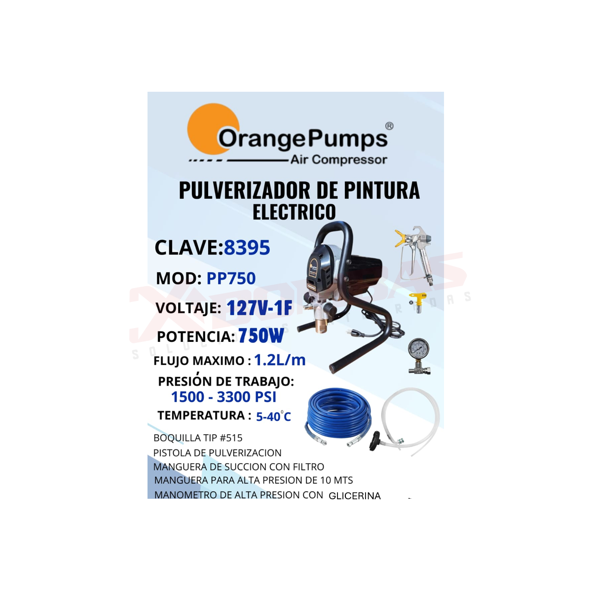 8395 F&Q PP750 PULVERIZADOR 750W (127V-60HZ-1F)