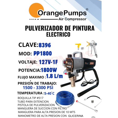 8396 F&Q PP1800 PULVERIZADOR 1800W (127V-60HZ-1F)
