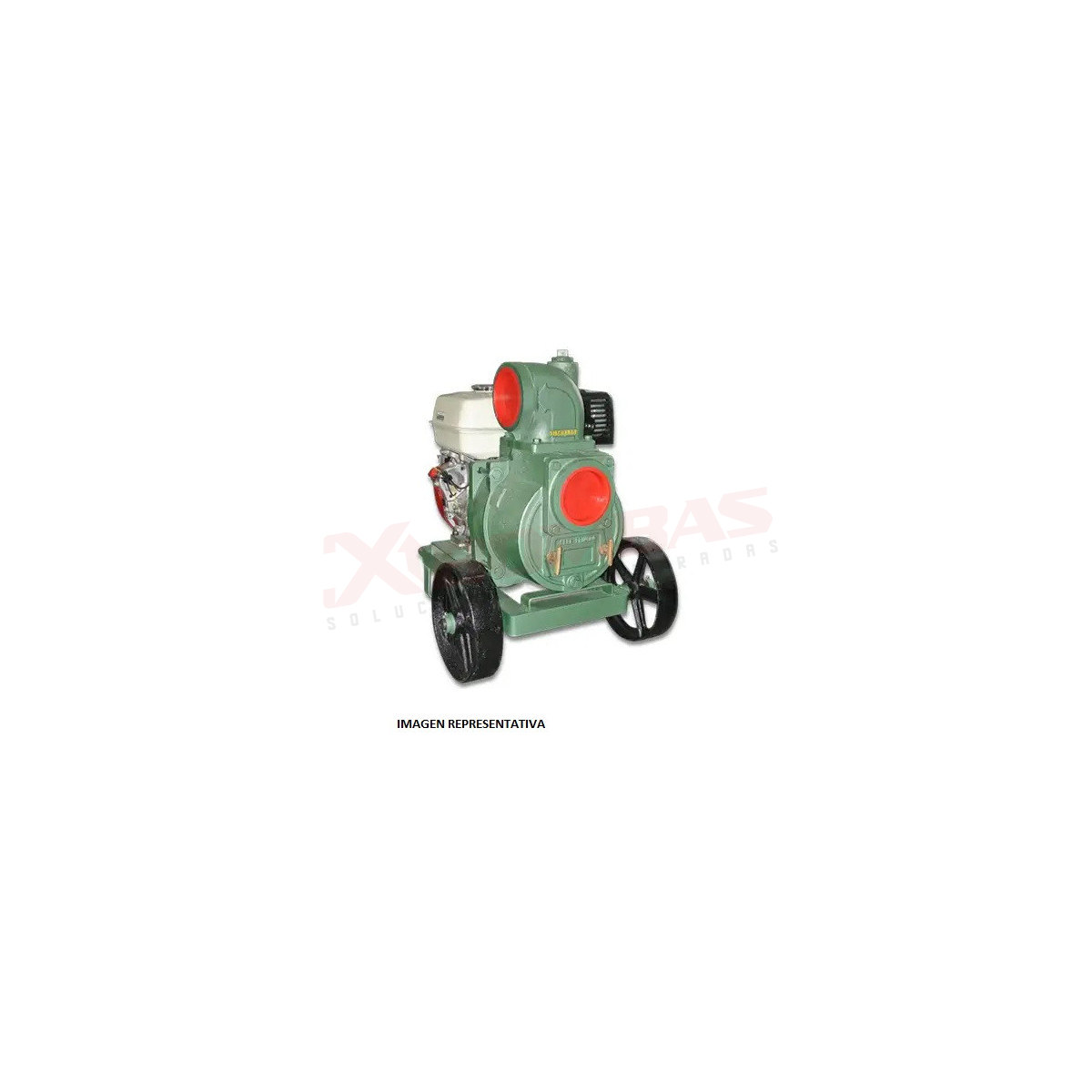 MODELO 4ATS-CH18 EN BASE DE ACERO SIN RUEDAS BARNES BOMBA AUTOCEBANTE TRAGASÓLIDOS MOTOR A GASOLINA