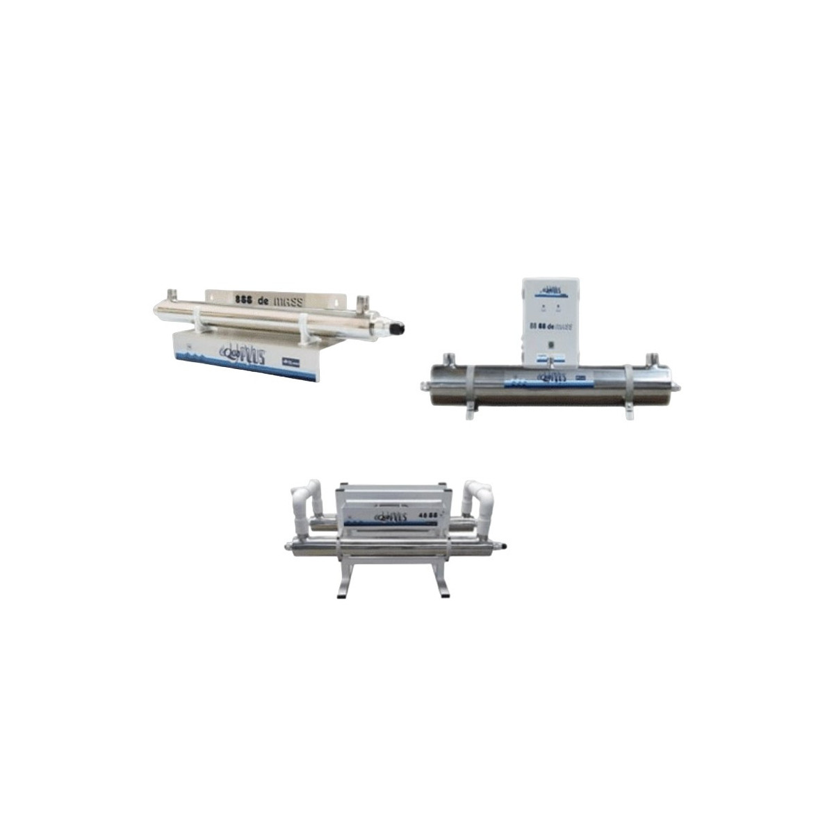 MODELO 81412-23 MASSTERCAL 12-SS/UV - S/G 45 LPM PURIFICADOR COMERCIAL E INDUSTRIAL ENVOLVENTE DE ACERO INOXIDABLE